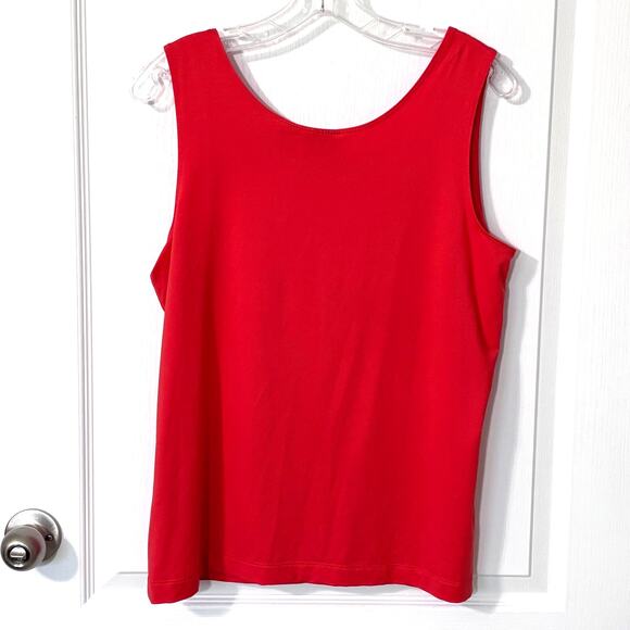 Chico's Wms Large Silky Feel Orange Camisole Nylon Stretch Layering Tank - Picture 2 of 8